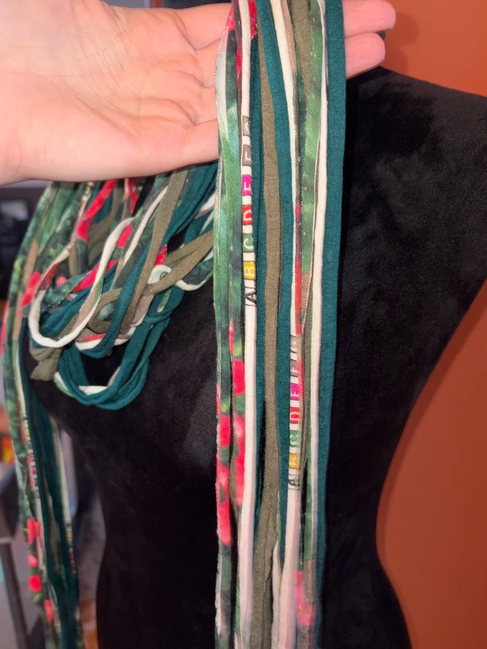 One of a kind handmade scarf